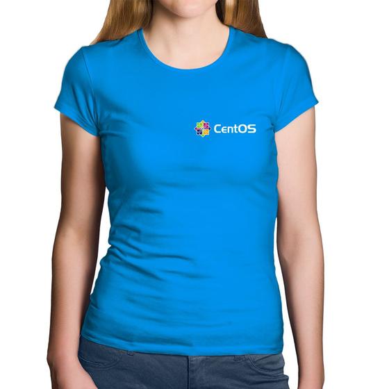 Imagem de Baby Look Algodão CentOS Linux - Foca na Moda