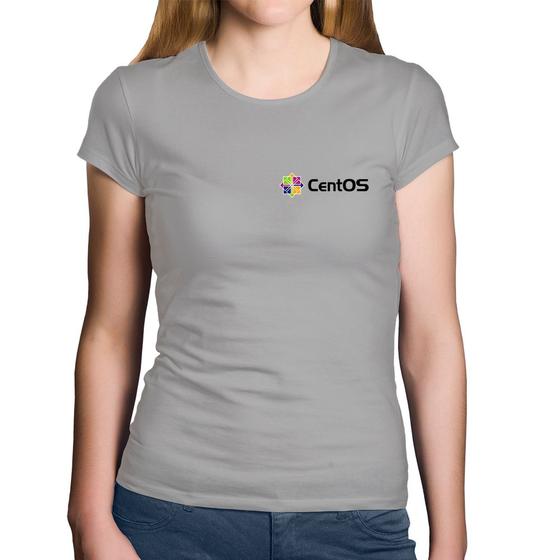 Imagem de Baby Look Algodão CentOS Linux - Foca na Moda