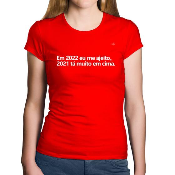 Imagem de Baby Look Algodão Em 2022 eu me ajeito - Foca na Moda