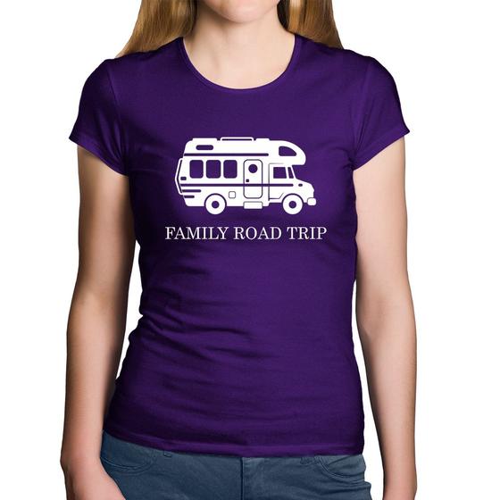 Imagem de Baby Look Algodão Family Road Trip Motorhome - Foca na Moda