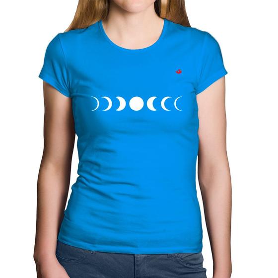 Imagem de Baby Look Algodão Fases da Lua - Foca na Moda