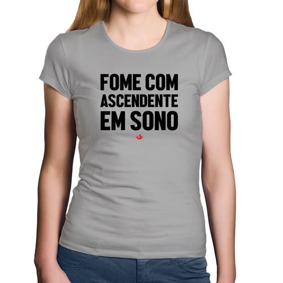 Imagem de Baby Look Algodão Fome com ascendente em sono - Foca na Moda