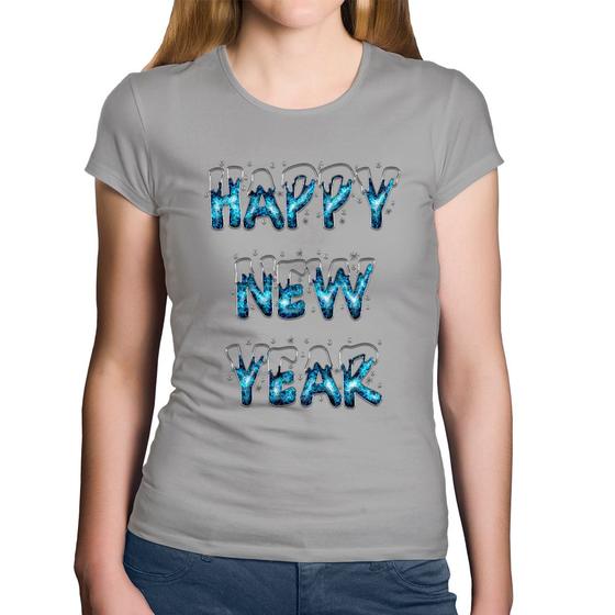 Imagem de Baby Look Algodão Happy New Year - Foca na Moda