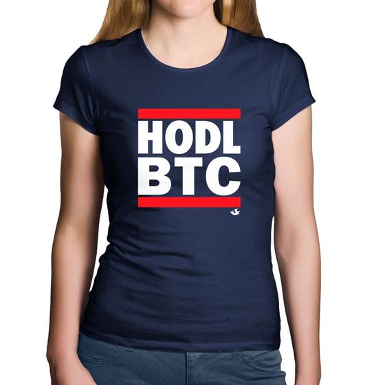 Imagem de Baby Look Algodão Hodl BTC - Foca na Moda