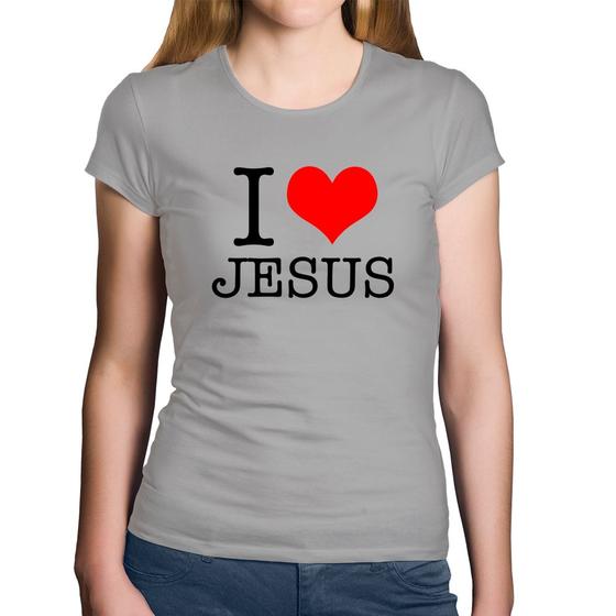 Imagem de Baby Look Algodão I Love Jesus - Foca na Moda