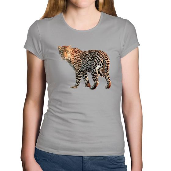 Imagem de Baby Look Algodão Leopardo - Foca na Moda