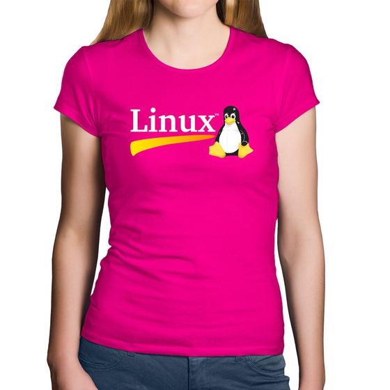 Imagem de Baby Look Algodão Linux - Foca na Moda