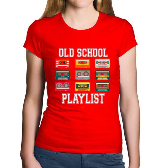 Imagem de Baby Look Algodão Old School Playlist - Foca na Moda