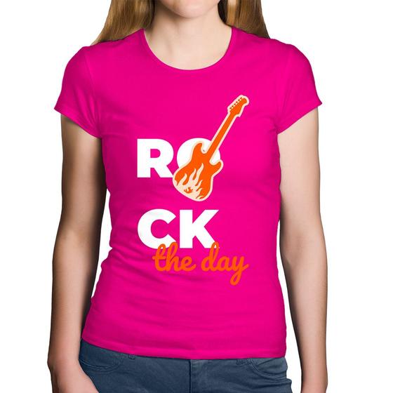 Imagem de Baby Look Algodão Rock the day - Foca na Moda