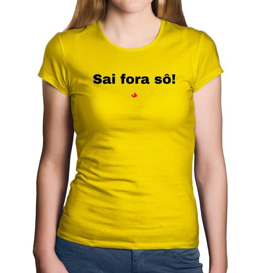 Imagem de Baby Look Algodão Sai fora sô! - Foca na Moda