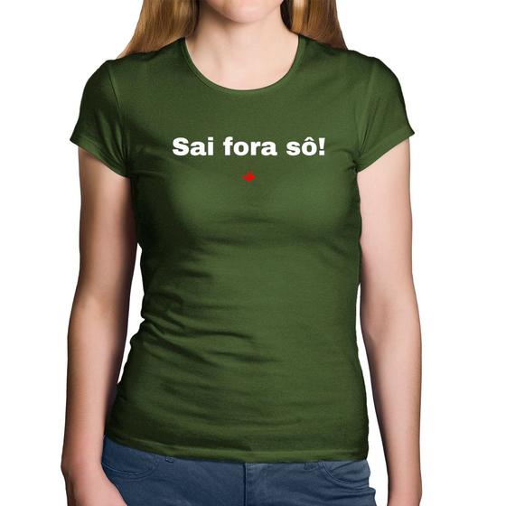 Imagem de Baby Look Algodão Sai fora sô! - Foca na Moda