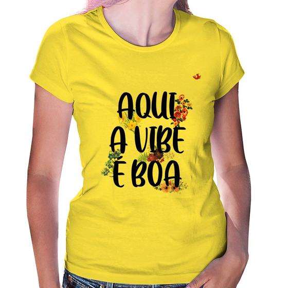 Imagem de Baby Look Aqui a vibe é boa - Foca na Moda