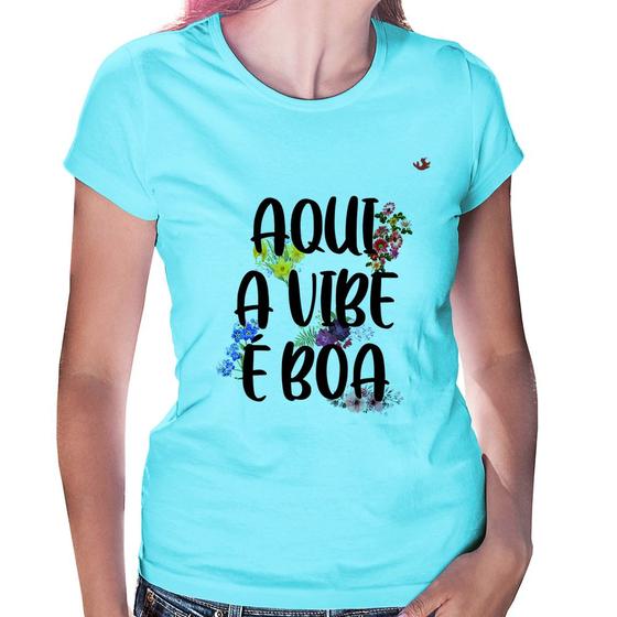 Imagem de Baby Look Aqui a vibe é boa - Foca na Moda