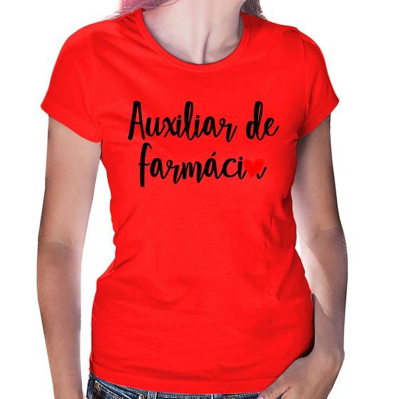 Imagem de Baby Look Auxiliar de Farmácia por Amor - Foca na Moda