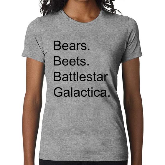 Imagem de Baby Look Bears. Beets. Battlestar Galactica. - Foca na Moda