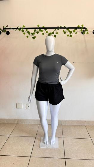 Imagem de Baby look blusa feminina dry básica moda academia