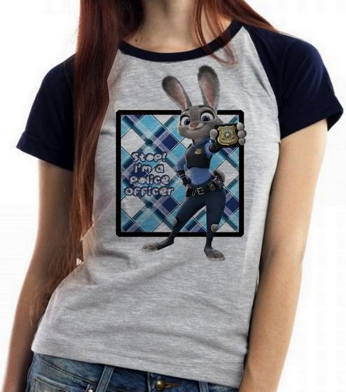 Imagem de Baby Look Blusa Feminina ou Camiseta Unissex Coelho Zootopia