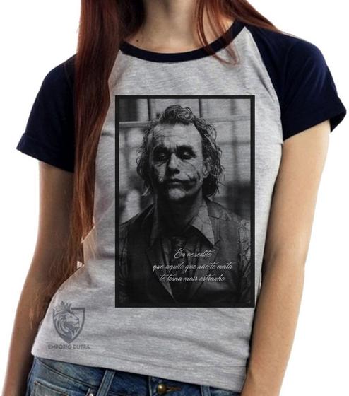 Imagem de Baby Look Blusa Feminina ou Camiseta Unissex Coringa Cavaleiro das Trevas