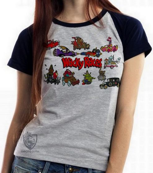 Imagem de Baby look blusa feminina ou Camiseta unissex Corrida Maluca