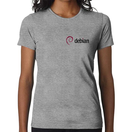 Imagem de Baby Look Debian Linux - Foca na Moda