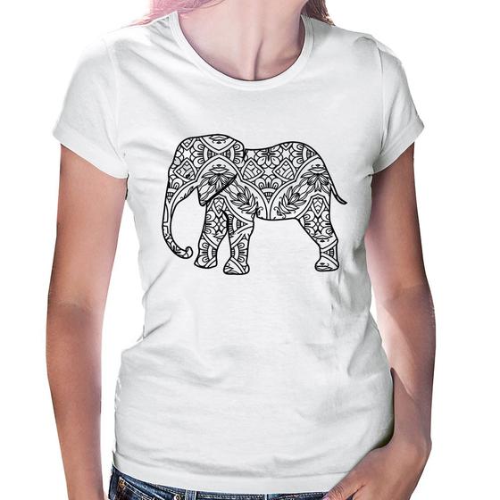 Imagem de Baby Look Elefante Mandala - Foca na Moda