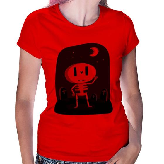 Imagem de Baby Look Esqueleto - Foca na Moda