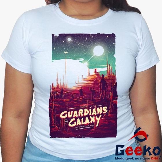 Imagem de Baby Look Guardiões da Galáxia 100% Algodão -  Guardians Of The Galaxy - Geeko