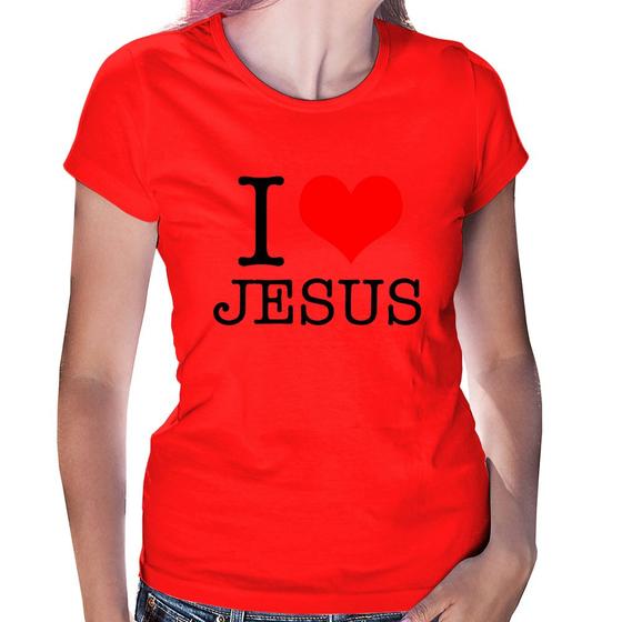 Imagem de Baby Look I Love Jesus - Foca na Moda