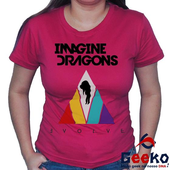 Imagem de Baby Look  Imagine Dragons 100% Algodão Evolve Geeko