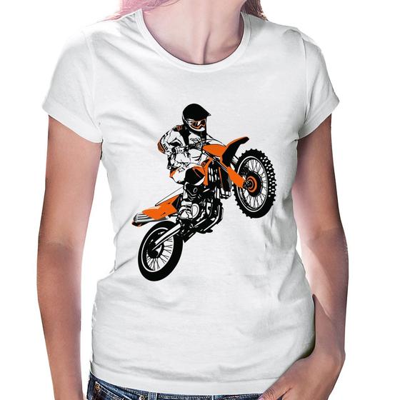 Imagem de Baby Look Motocross Jump Laranja - Foca na Moda