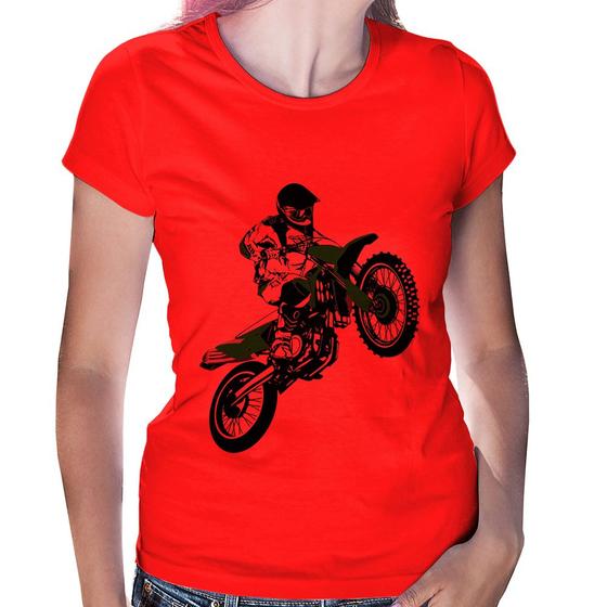 Imagem de Baby Look Motocross Jump Verde - Foca na Moda