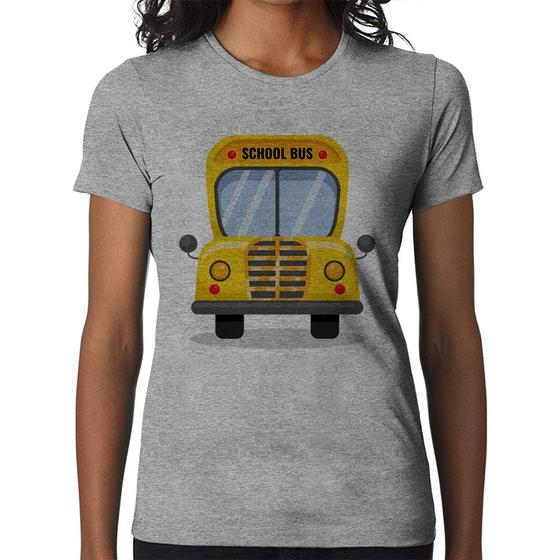 Imagem de Baby Look Ônibus Escolar - Foca na Moda