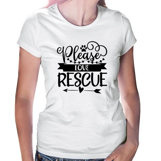 Imagem de Baby Look Please Love Rescue - Foca na Moda