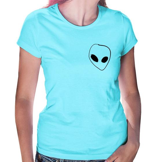 Imagem de Baby Look Pocket Alien - Foca na Moda