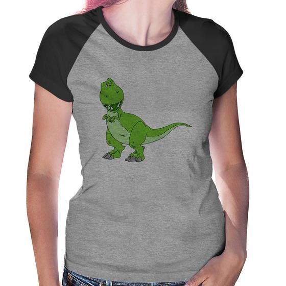 Imagem de Baby Look Raglan Dinossauro - Foca na Moda