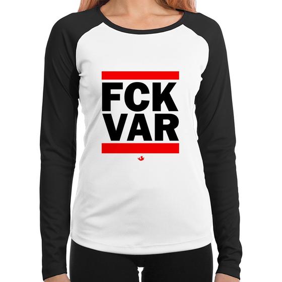 Imagem de Baby Look Raglan F*CK VAR Manga Longa - Foca na Moda