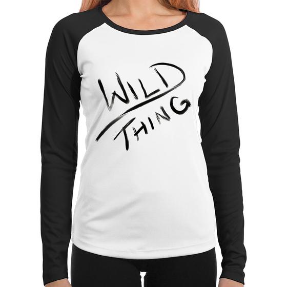 Imagem de Baby Look Raglan Wild Thing Manga Longa - Foca na Moda