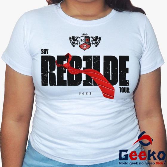 Baby Look Soy Rebelde Tour 100% Algodão RBD Geeko Camiseta