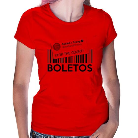 Imagem de Baby Look Stop the Count Boletos - Foca na Moda
