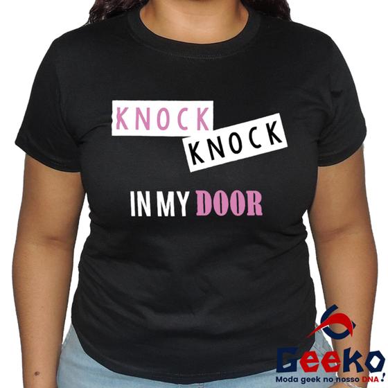 Imagem de Baby Look Twice 100% Algodão Knock Knock K-pop Once Blusa Feminina Geeko