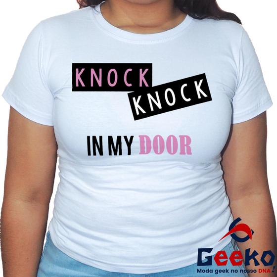 Imagem de Baby Look Twice 100% Algodão Knock Knock K-pop Once Blusa Feminina Geeko