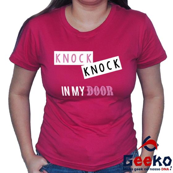 Imagem de Baby Look Twice 100% Algodão Knock Knock K-pop Once Blusa Feminina Geeko