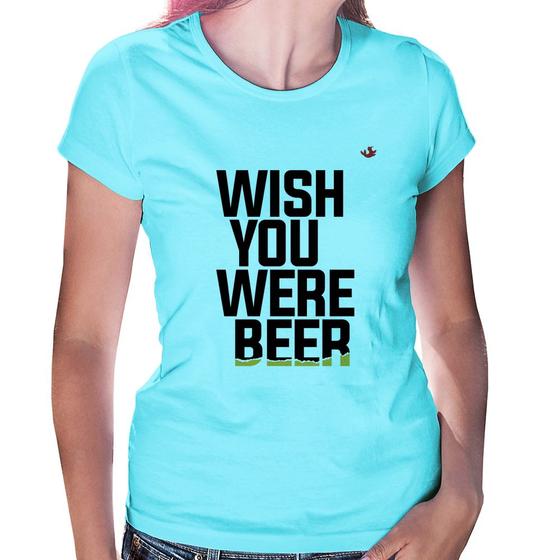 Imagem de Baby Look Wish you were beer - Foca na Moda