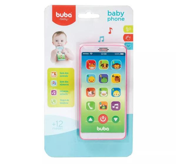 Imagem de Baby Phone Telefone Bebê Celular Musical - Buba