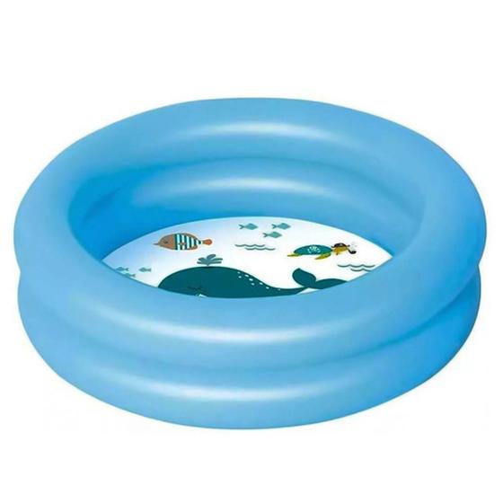 Imagem de Baby Piscina Inflável 28L Bebe Criança infantil Mor Azul