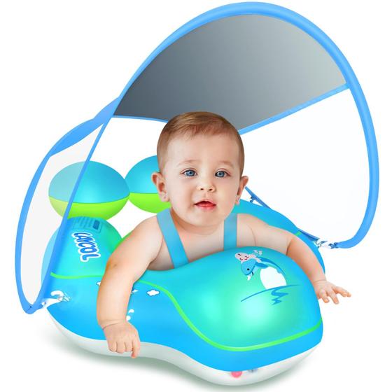 Imagem de Baby Pool Float LAYCOL com dossel de proteção solar UPF50+