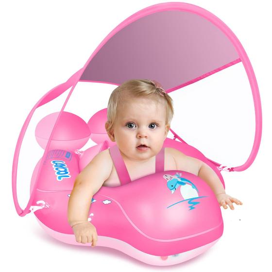 Imagem de Baby Pool Float LAYCOL com dossel de proteção solar UPF50+