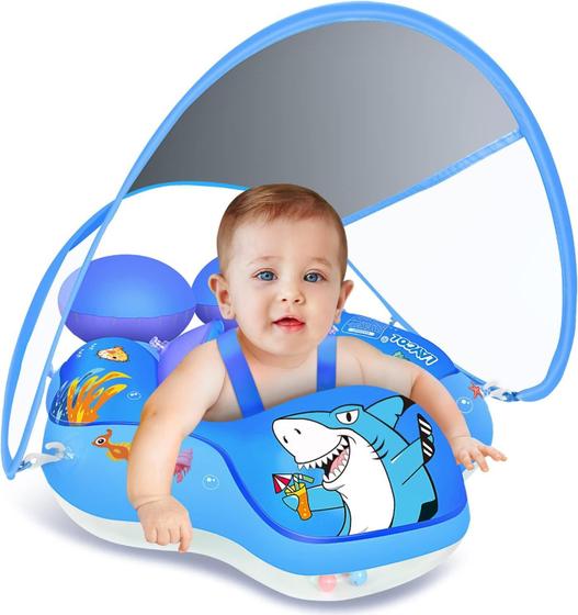 Imagem de Baby Pool Float LAYCOL com dossel de proteção solar UPF50+