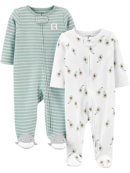 Imagem de Baby Sleep and Play Simple Joys da Carter's, pacote com 2 unidades de 6 a 9 meses