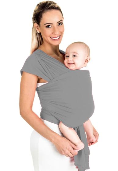 Imagem de Baby Sling Mamãe Canguru Malha 100% Algodão Faixa Para Carregar Bebê